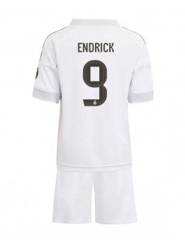 Real Madrid Endrick #9 Dječji Domaci Dres kompleti 2025-26 Kratak Rukavima (+ kratke hlače)